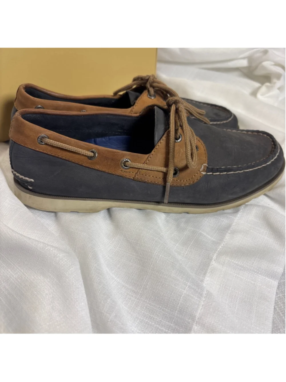 SPERRY Top-Siders Navy LEATHER, sz 8.5